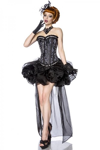 Gonna a palloncino in organza affascinante gonna effetto palloncino burlesque taglia S/M - Foto 4 di 5