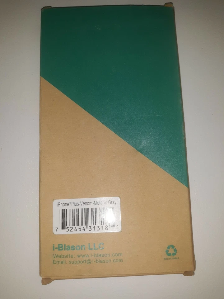 Funda ultradelgada de doble capa i-Blason Venom para Apple iPhone 7+Plus en gris metálico Foto 3 de 3