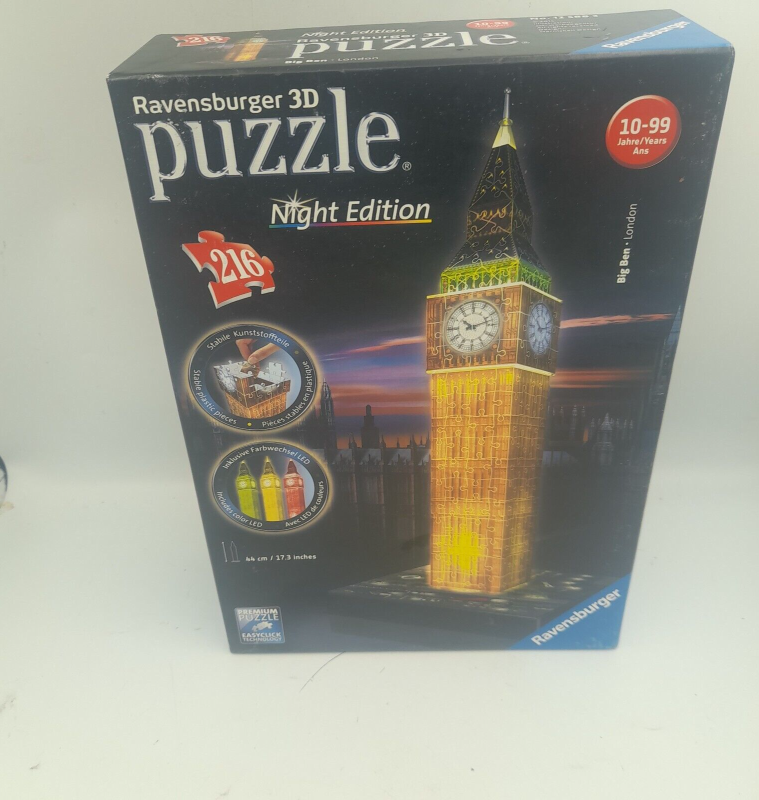 Ravensburger 3D Jigsaw Puzzle - Big Ben London - Night Edition, 216 Pieces