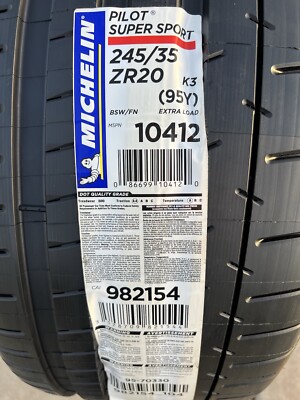 タイヤ・ホイール MICHELIN Pilot Super Sport 245/35ZR20 Set of TWO BRAND NEW 245/35ZR20 (95Y) Michelin Pilot Super