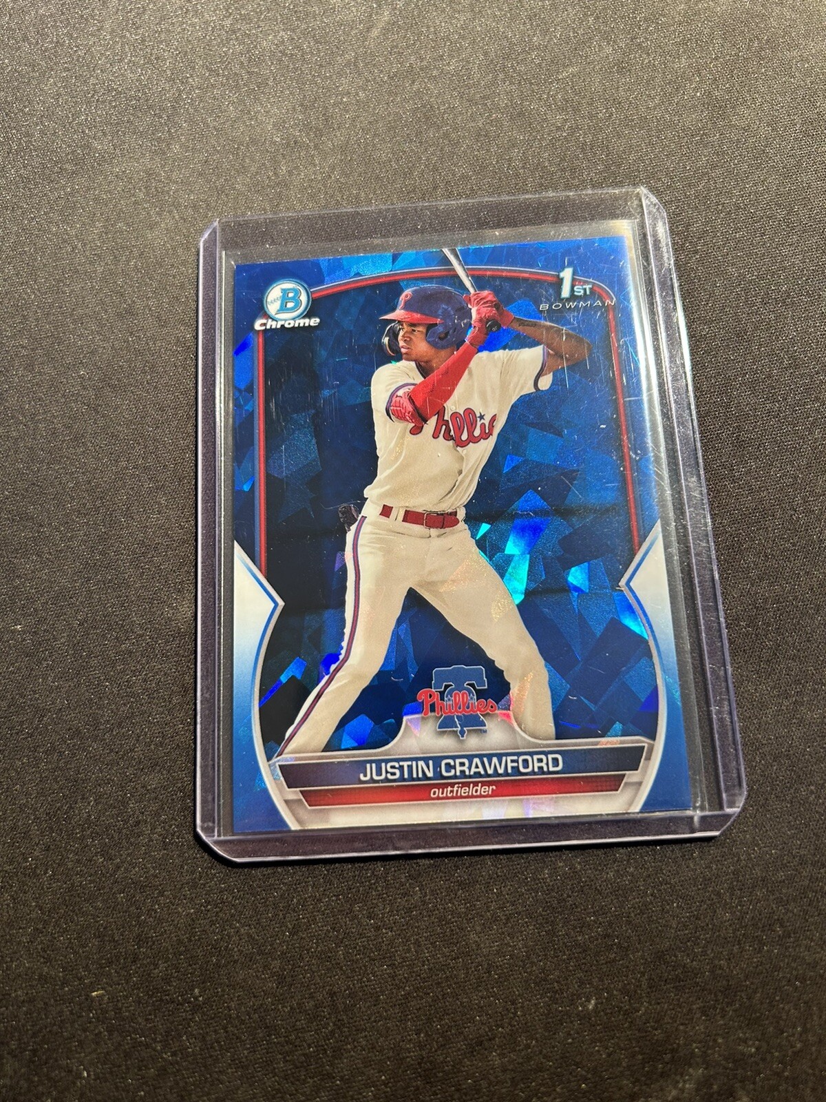 2023 Bowman Sapphire Edition Chrome Prospects Justin Crawford #BCP-3