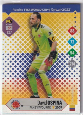 Panini Road to Qatar World Cup Karte 2022 Nr. 127 David Ospina Fans' Favourite