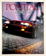 1988 Pontiac Luxury Sports Cars Vintage Year Catalog Vol LXII Booneville Sunbird