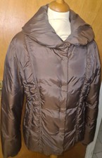 Fuchs Schmitt Women’s Superb Down & Feather Coat Jacket Zip, Brown Size Uk 12