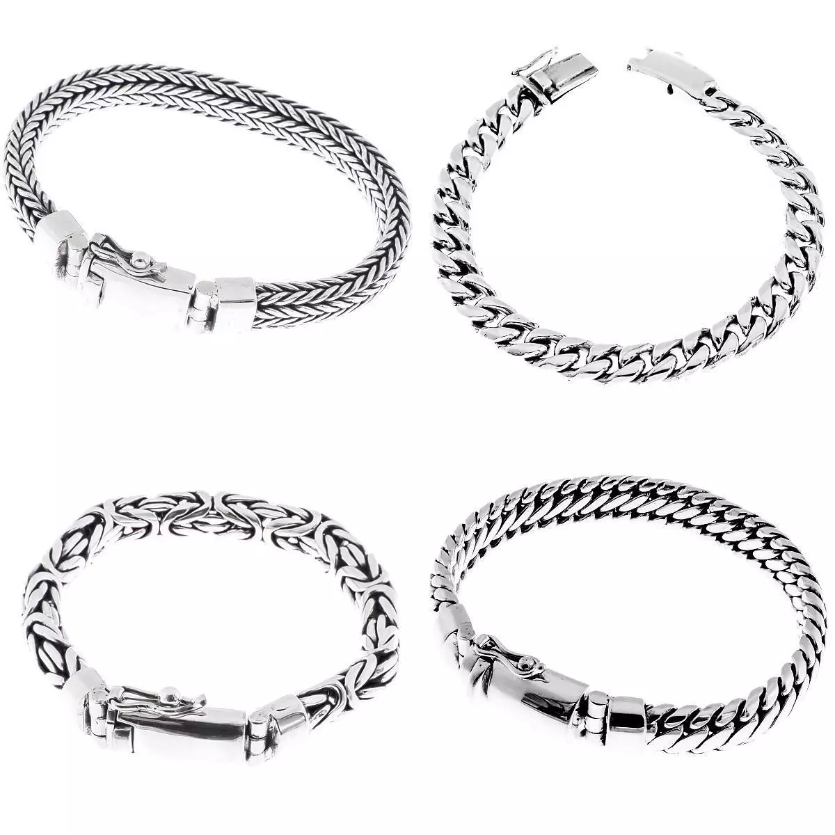 Mens sterling hotsell silver bali bracelets