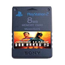 Justice League Heroes PS2 Official Memory Card 100 Completed Unlocked Saves