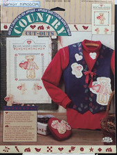 Daisy Kingdom Country Cut-Outs 19110 Applique Fabric Panel Beary Merry Bear