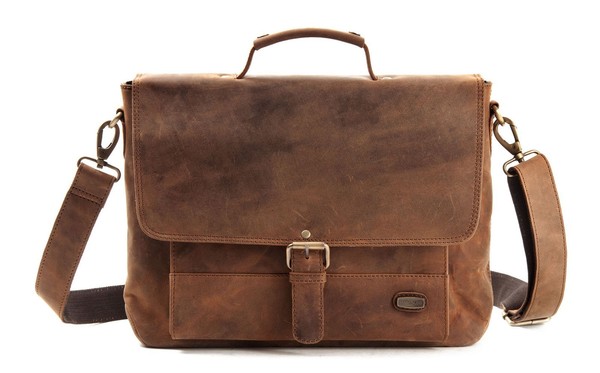 Harold's Antic Briefcase S Businesstasche Aktentasche Tasche Nature Braun Neu-image