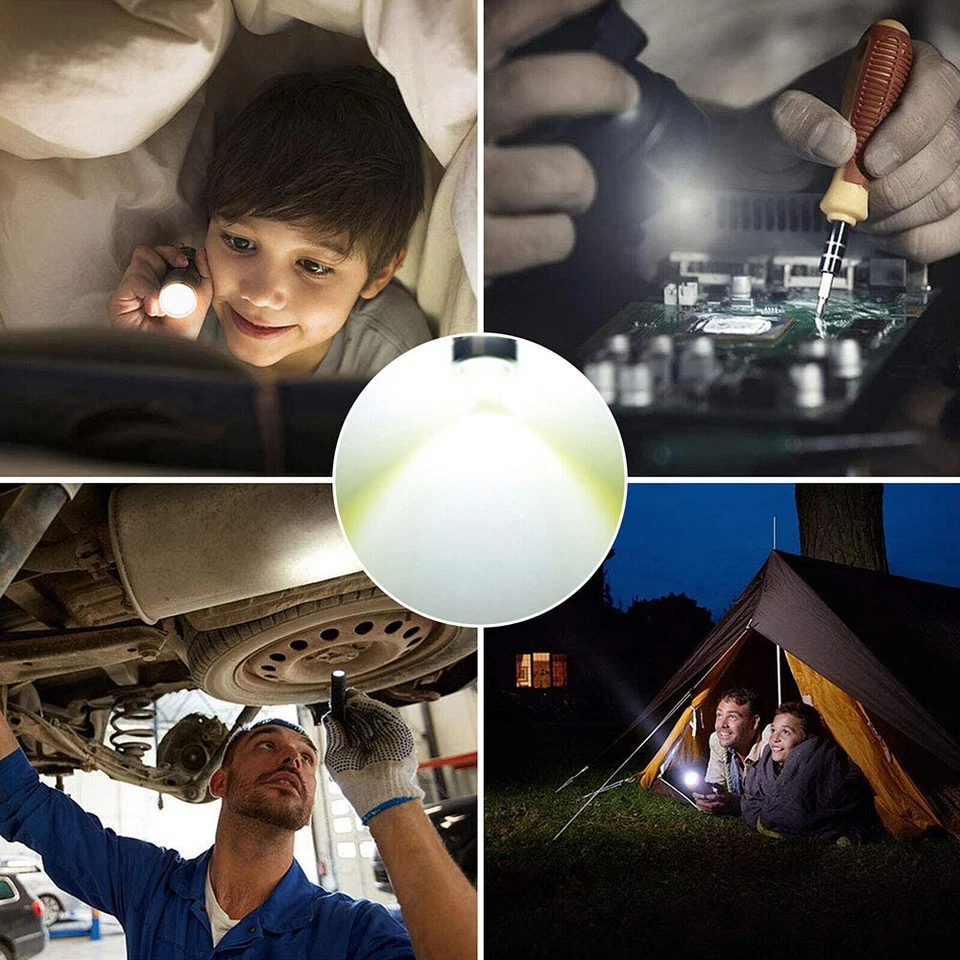 2-10PCS P13.5S LED Flashlight Torch Lamp Bulbs Upgrade Bright White Light DC3V - Image 3 of 3