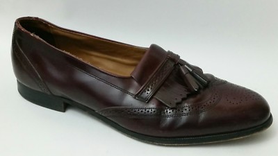 Bostonian Mens Burgundy Tassel Wingtip‎ Loafer Dress Shoes Sz 10 Bostonian shoes sz 10 - Gem main image 4