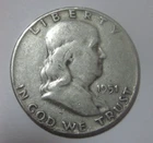 1951   Franklin Silver Half Dollar 90% Silver