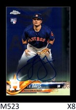 1-2018 TOPPS CHROME ROOKIE AUTO JD J.D. DAVIS METS QTY