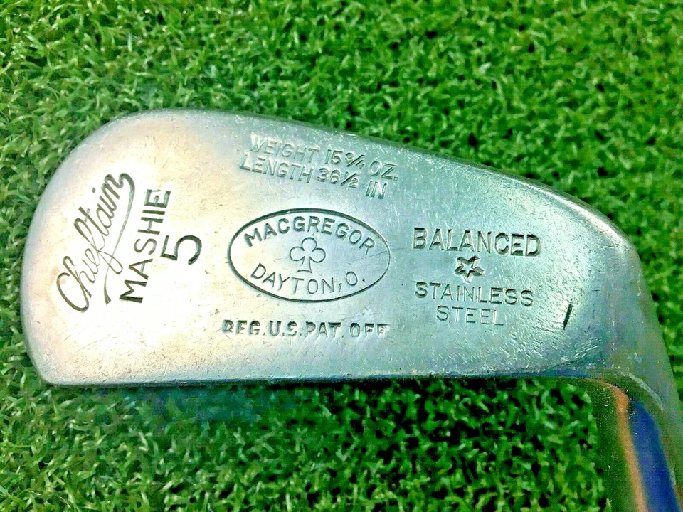 Hierro MacGregor Chieftain Mashie 5 / TODO ORIGINAL / Acero / Empuñadura de cuero / mm4568 Foto 2 de 4