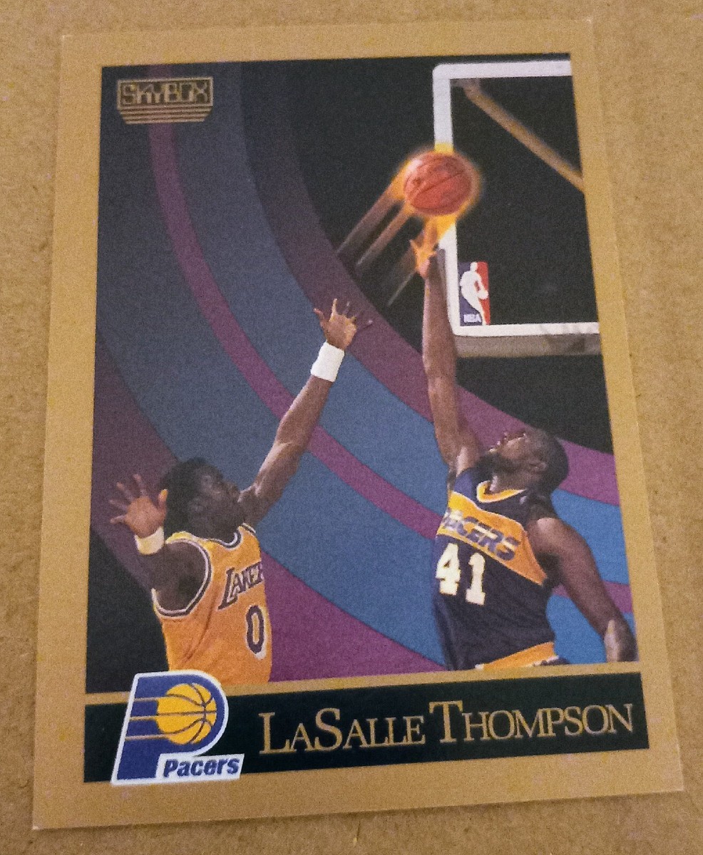1990 SkyBox LaSalle Thompson Basketball Card #123. INDIANA