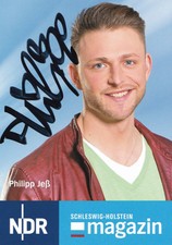 NDR *SH-Magazin* Autogrammkarte von PHILIPP JEß