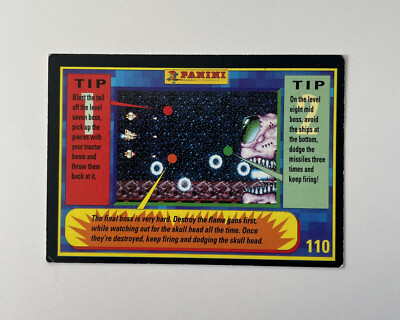 Sega Super Play Trading Card Zero Wing #110 Panini 1992