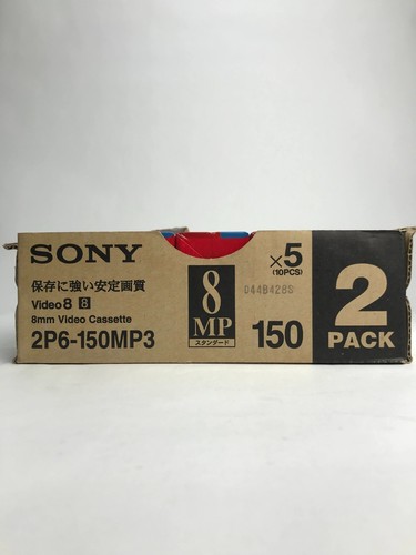 NOS Sony Video8 150 Minuti 10pack 8mm Videocassetta Nastro Sigillato 2P6-150MP3 - Foto 9 di 14