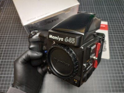 Mamiya M645 Super + Winder + AE Finder , analoge 120 Film Kamera, Body, Pro