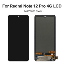 OLED LCD Display Touch Screen Digitizer w/ Frame for Redmi Note 12 Pro 4G Repair