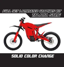 TALARIA STING Solid Color Change Red Graphics Stickers Kit Wrap Skin Decals Set