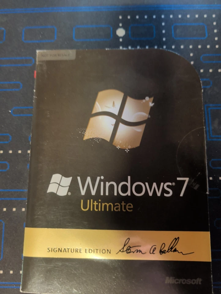 RARE SIGNED Microsoft Windows 7 Ultimate SIGNATURE EDITION 64 Bit —32 Bit DVDs - Image 2 of 4