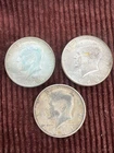 1964 D Kennedy Half Dollar Silver Lot of 3 Circulated Coins 50 Cent LOT 233