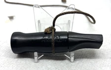 VINTAGE P S OLT DUCK CALL, UNIDENTIFIED MODEL, INTERNAL KEYHOLE, METAL REED