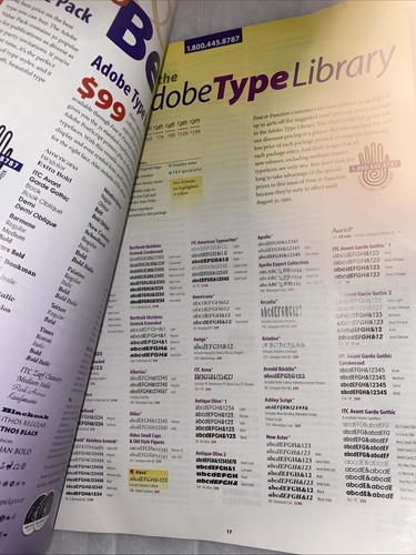 Font & Function The Catalog of Type, Adobe, # 15 Spring 1995 Script History 28p - Imagen 6 de 8