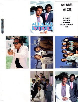 #ad MIAMI VICE TV SHOW CUSTOM NOVELTY TRADING CARD 6 CARDS SET $6.80