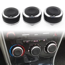 Air Conditioning Heat Control Knob A/CSwitch Decor FIT FOR Mazda6 2003-2008 3Pcs