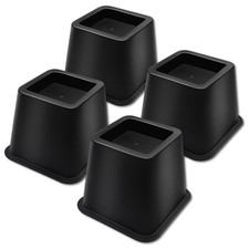 4PCS FURNITURE RAISERS STRONG DURABLE NON-SLIP COMPATIBLE FURNITURE LEGS