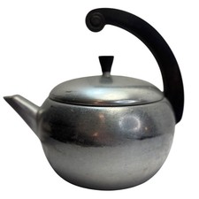 Wear-Ever Aluminum Stovetop Tea Kettle Mid Century Modern USA Made Vintage