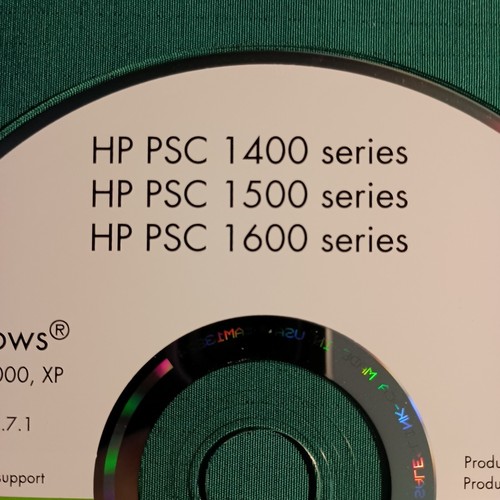 HP PSC 1400, 1500,1600 Series All In One Printer Driver Disc Windows 98-XP - Picture 3 of 5