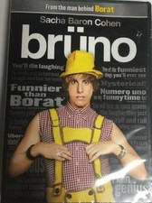 Bruno (DVD,2009,Widescreen) Sacha Baron Cohen, Brand New Factory Sealed!
