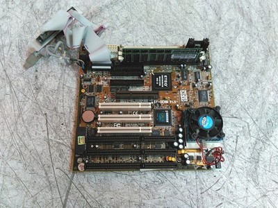 Bad Cap SOYO SY-5EHM Socket 7 AT Motherboard AMD K6/300 128MB See Description