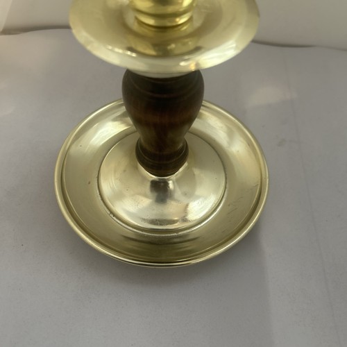 Portacandele vintage interni casa e regali ottone e legno con votivo - Foto 11 di 14