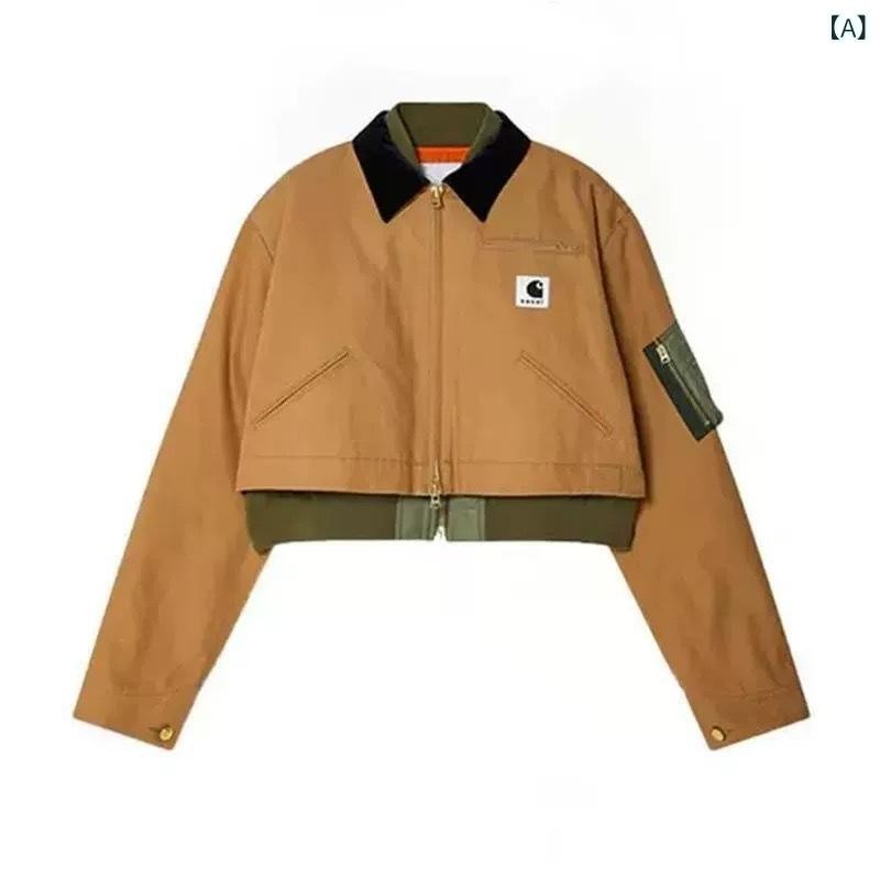 SACAI x Kaha Cotton Workwear Jacket Camel L/M Casual Long Sleeve Fall 2025