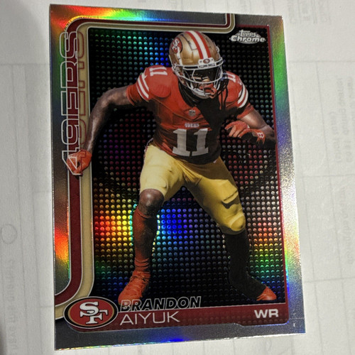 Topps 2025 Chrome Brandon Aiyuk #266 light board San Francisco 49ers