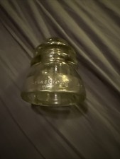 Armstrong DP1 55 56 Clear Glass Electrical Insulator Vintage NOS, Made in USA