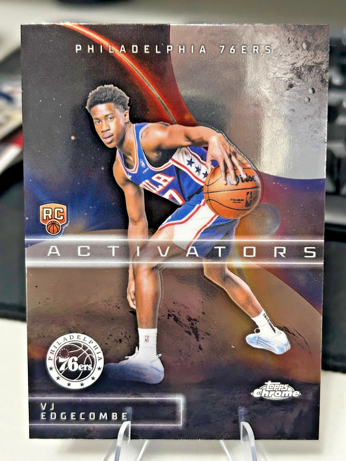 2025-26 Topps Chrome- VJ Edgecombe (RC) Activators Insert #AC-13 76ers