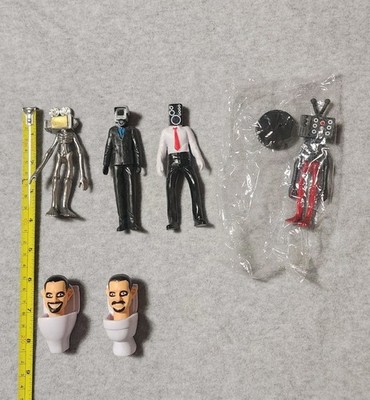 Skibidi Toilet Figures SET Speakerman Cameraman TV Man Scientist Toilet Lot Toys