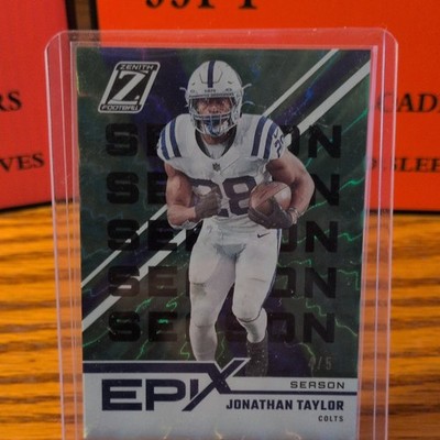 Panini 2022 Zenith Football Epix Emerald Season Jonathan Taylor EE-5 /5