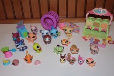 Lot of Hasbro Littlest Pet Shop LPS Mixed Lot of Figures Cat Dog Etc. 