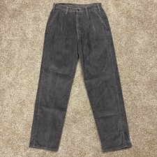 VTG 80s Levi's 517 Corduroy Pants Gray Made in USA Men's 32x30 Actual 28x30