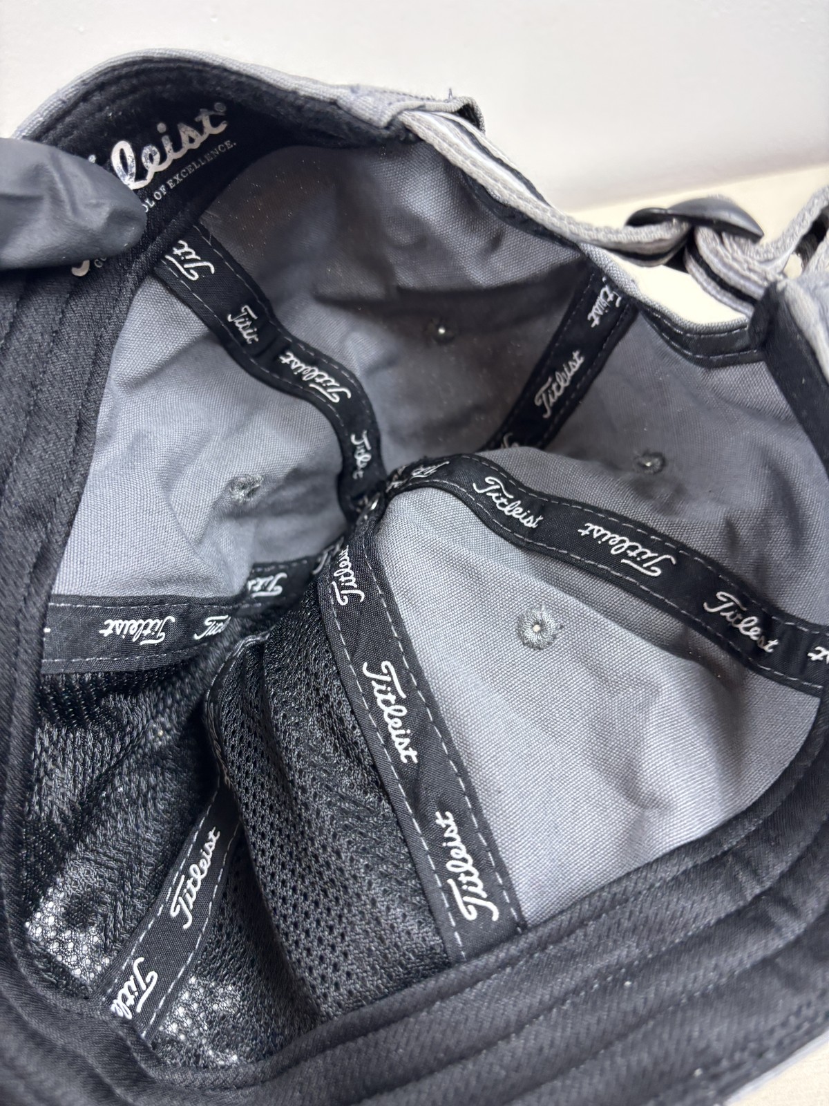 Titleist Hat Strap back Cap Gray Adjustable Cotto… - image 12