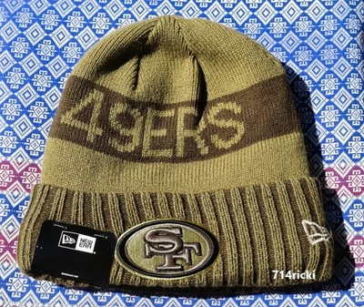 2025 NFL Salute to Service San Francisco 49ers New Era Knit Cuffed Beanie Hat