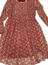 Tommy Hilfiger Red Floral Short Dress Size 4