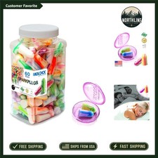 Comfortable 60 Pairs of USA-Made Foam Earplugs Perfect for Sleeping Snoring
