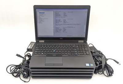 Lot of 5 Dell Latitude E5570 - Intel Core i7-6820HQ 8GB DDR4 RAM No OS/SSD