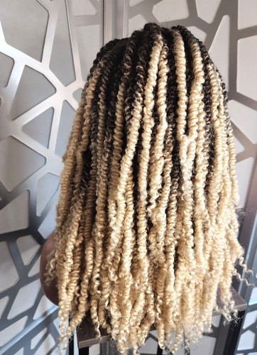 Dreadlock Wig Twist Wig Blonde Wig Free Parting Wig 4x4 Lace Wig Braided Wig - Picture 8 of 11